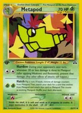 Metapod (42/75) [Neo Discovery 1st Edition] Near Mint 1st Edition Normal