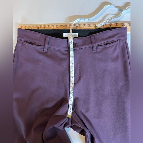 Liz Claiborne Purple High Rise Wide Leg Trouser Pants Womens 10 - Picture 6 of 8