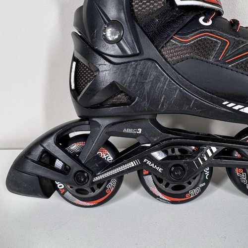 Oxelo ABEC 3 Fit Skates Black And Orange Roller Skates Size UK 2-5 EU 35-38 - Picture 12 of 19