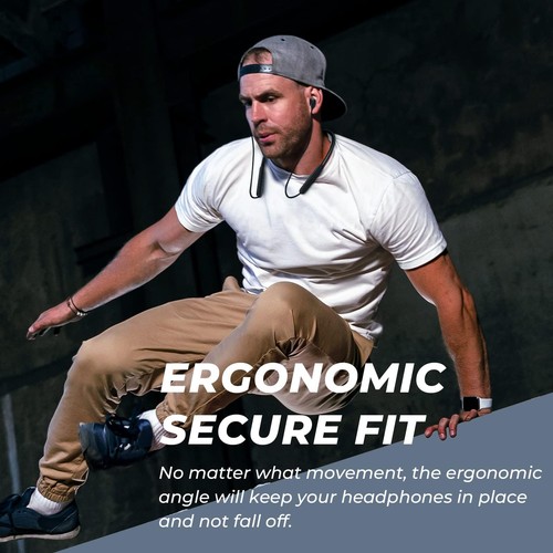 N18 Neckband Bluetooth Earbuds, Wireless Bluetooth 5.2 Headphones with Microp... - Picture 3 of 7