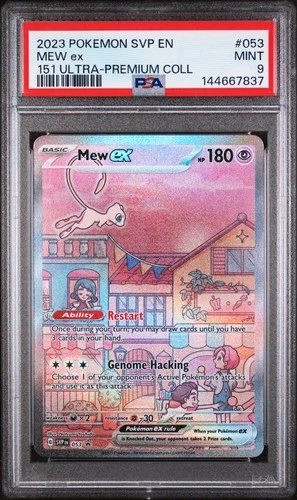 Pokémon TCG 2023 Ultra Premium Collection Mew EX Promo Card #53 PSA 9 Mint
