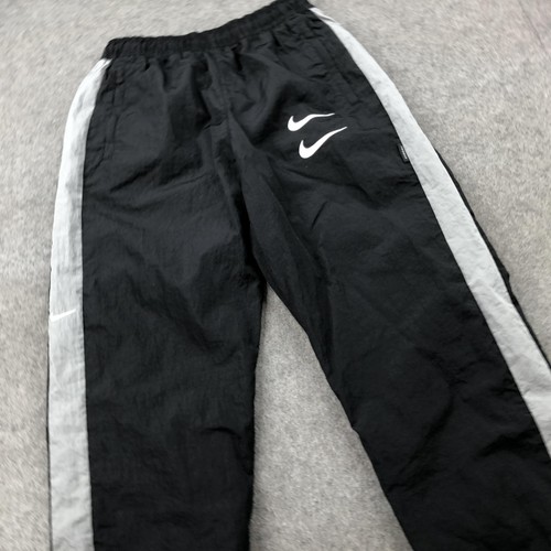 Pantalones Nike Para Mujer Pequeños Negros Gris Malla Forrados Joggers Diosa Swoosh Tejido Pista - Imagen 3 de 17