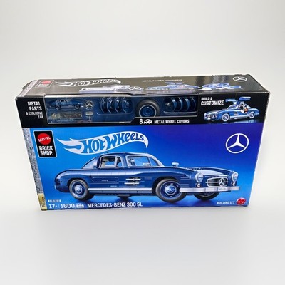 Mattel Brick Shop Hot Wheels Mercedes-Benz 300 SL Building Set - New in Box