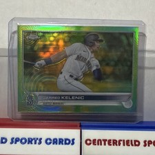 Topps Chrome Sonic Jarred Kelenic Green Yellow Pulse Refractor /99 #135 Mariners