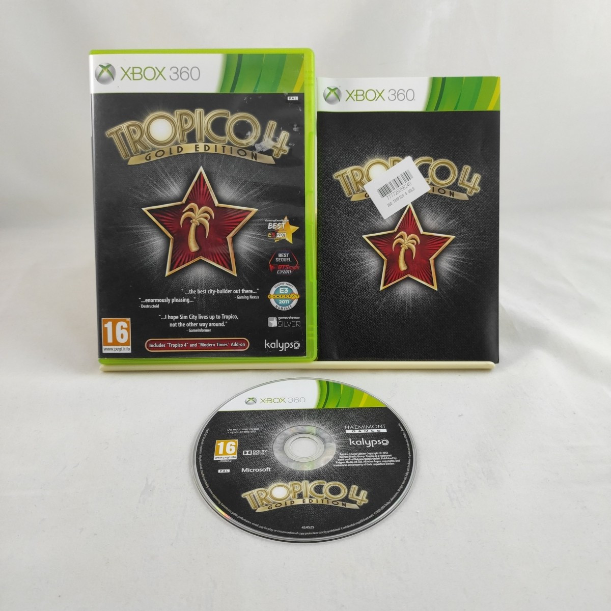 TROPICO 4 GOLDEN EDITION XBOX 360 game includes manual