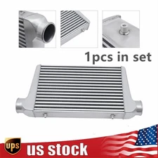 Universal 25"X12"X3" FMIC Aluminum Turbo Intercooler 3in Inlet & Outlet NEW