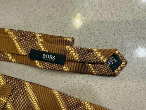 Men’s Mixed Tie Necktie Lot Of 4 Robert Talbot, Hugo BOSS, Nordstrom Designer - Picture 5 of 6