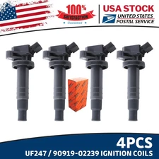 4X New OEM Ignition Coils UF247 / 90919-02239 For 1999-02 Chevrolet Prizm 1.8L