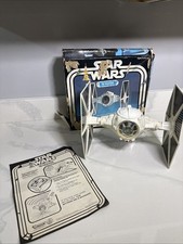 Star Wars Vintage 1978 TIE Fighter General Mills Kenner -Works  Damaged Box Read