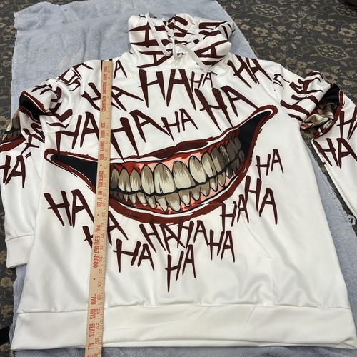 Markenlos Batman Ha Ha Ha Smile Joker XXXL 4XL Hoodie Neu ohne Etikett