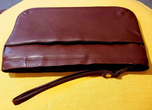 Borsa pochette vintage made in Korea usata in ottime condizioni con cerniera YKK - Foto 8 di 8