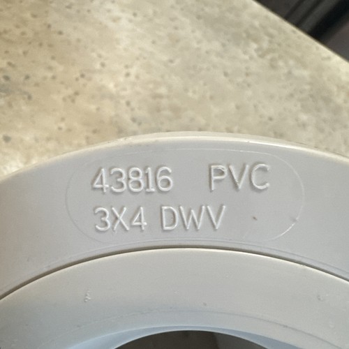 Closet Flange PVC Adjustable 45 Degree 43816 Oatey 3" DWV Closet Toilet - Picture 5 of 6