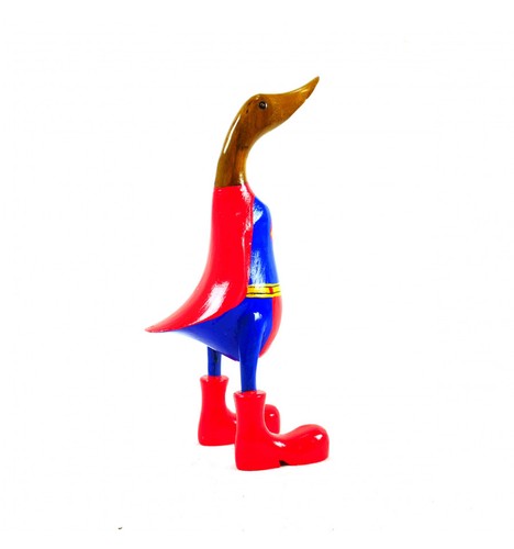 Grand canard super-héros en bois 35cm - Superman - Bild 3 von 5
