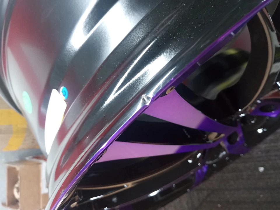 Blemished Single 20x8 Purple Wheel HD Spinout 5x115 5x120 20 Foto 4 de 4