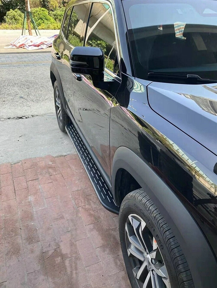 Se adapta a Jeep Grand Cherokee 2011-2021 estribo peldaño lateral barra Nerf negra Foto 3 de 4