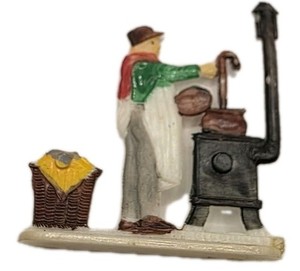 Vintage Plastic Hans Heinrichsen German Plastic Figurine Man Dipping Candy Candy