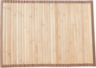 Queensell Bamboo Floor Mat Non-Skid, Water Resistant Runner Rug Bath Mat