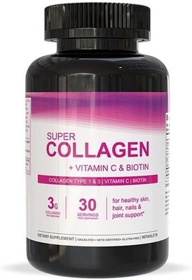 Super Kollagen + Vitamin C & Biotin | Tabletten 90, 120 - (Typ I, III)