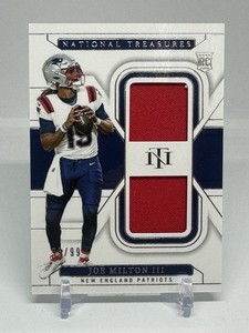 JOE MILTON III 2024 NATIONAL TREASURES ROOKIE DUAL PATCH RC /99 Q4302