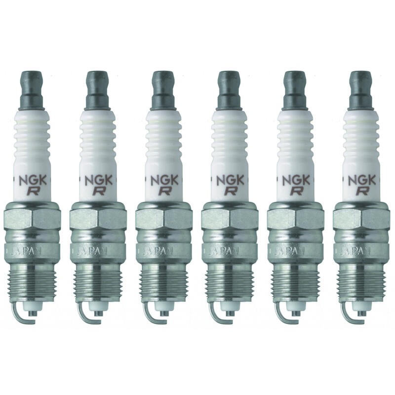 NGK Spark Plug 6630 6-PACK V-Power UR4 14mm Copper/Nickel, Tapered, HR 4
