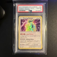 Pokemon S&M Shining Legends Arceus 57/73 Shining Rare Holo Foil PSA 10 GEM MINT