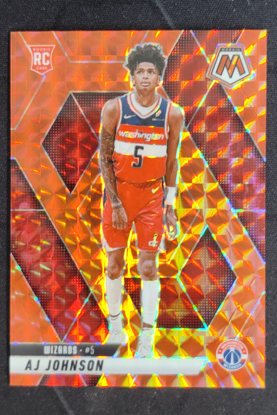2024-25 Panini Mosaic AJ Johnson Orange Prizm RC Rookie /249 #215
