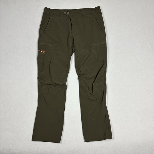 Sitka Ascent Hose Pyrit Nylon Stretch Herren Größe 40x34 Outdoor Wear Od Grün