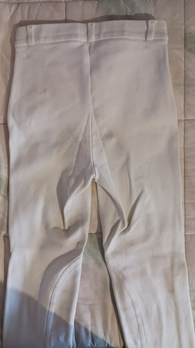 Pantaloni Equitazione Cotone Bianchi Donna Daslo 40 - Foto 3 di 5