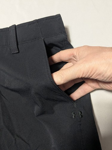 UNDER ARMOUR HEATGEAR MATCH PLAY Herren 34 x 10 schwarz Performance Stretch Golfshorts - Bild 8 von 14