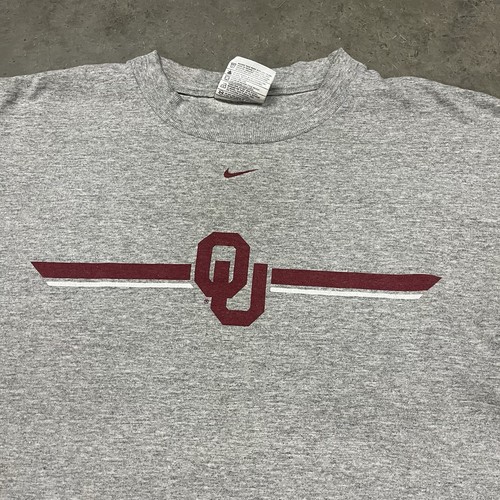 Camiseta De Colección Y2K Nike University Oklahoma Sooners Manga Larga Gris M - Imagen 2 de 8
