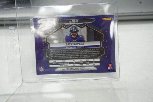 2023 Panini Mosaic - NFL Debut RC - ZAY FLOWERS #ND-18 Baltimore RAVENS! - Picture 2 of 2