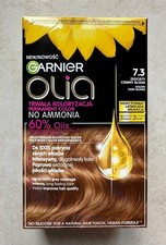 Image of GARNIER OLIA PERMANENT HAIR COLOUR DARK GOLDEN DARK BLONDE 7.3 POLISH LANGUAGE