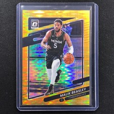 2021-22 Donruss Optic Malik Beasley Gold Pulsar 8/10