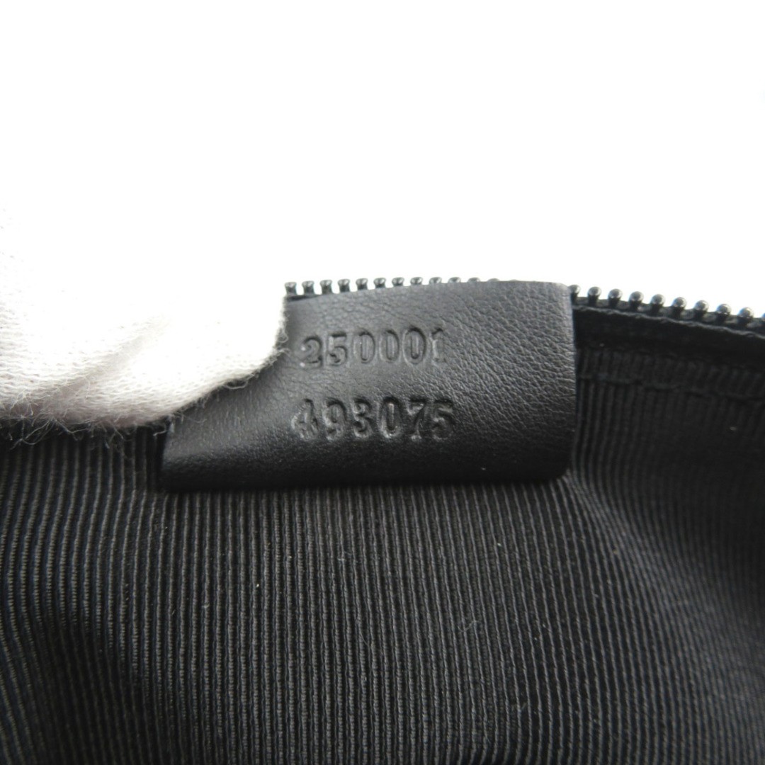 Gucci Lizard Black Handbag Accessory Pouch Gold Hardware Used thumbnail 5