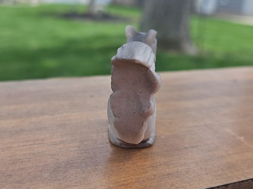 Miniature Squirrel Figurine Bone China Made Japan Gray Brown Lifelike-(sb) - 第 5/9 張圖片
