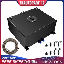 Race 20 Gallon Aluminum Fuel Cell Gas Tank With Cap Level Sender Fuel Line Kit