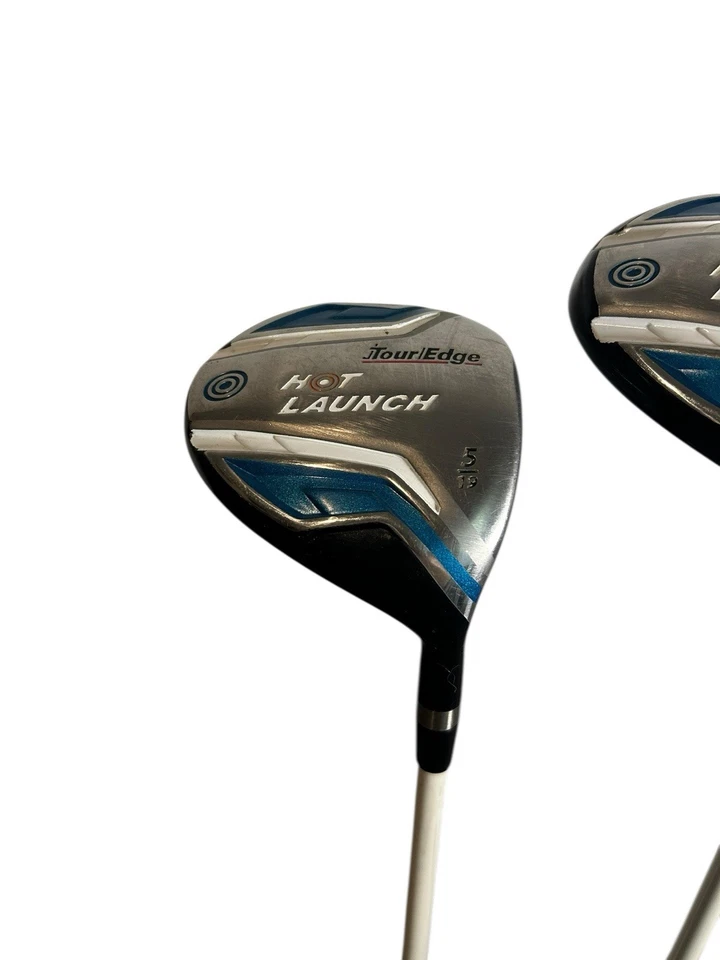 Juego de madera de calle Tour Edge Hot Launch 3 y 5 mano derecha grafito senior flexible JUSTO Foto 3 de 4