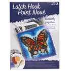Leisure Arts Latch Hook Kit Butterfly, 14", Latch Hook Kit, Rug Kits, Rug