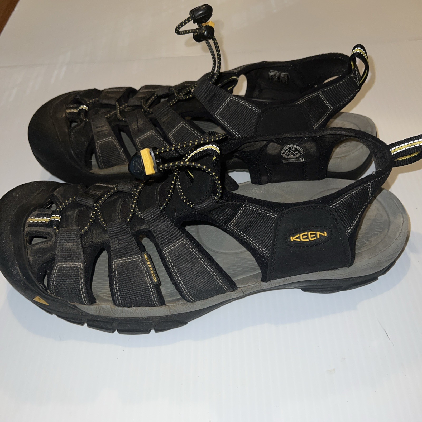 KEEN Sandali Uomo Punta Chiusa Sandali Acqua Taglia 13 Nero