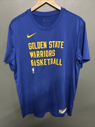Golden State Warriors Herren blau Nike Large Dri Fit Shirt