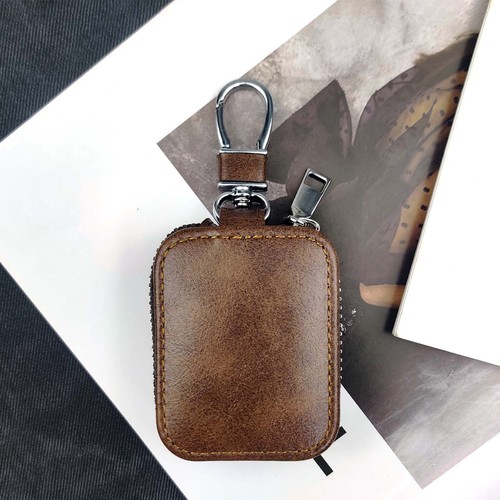 Estuche universal vintage de cuero con cremallera para auriculares almacenamiento portátil para todos los auriculares - Imagen 7 de 17