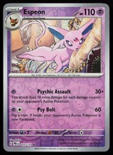 Espeon 033/131 SV: Prismatic Evolutions Reverse Holo Pokémon Card