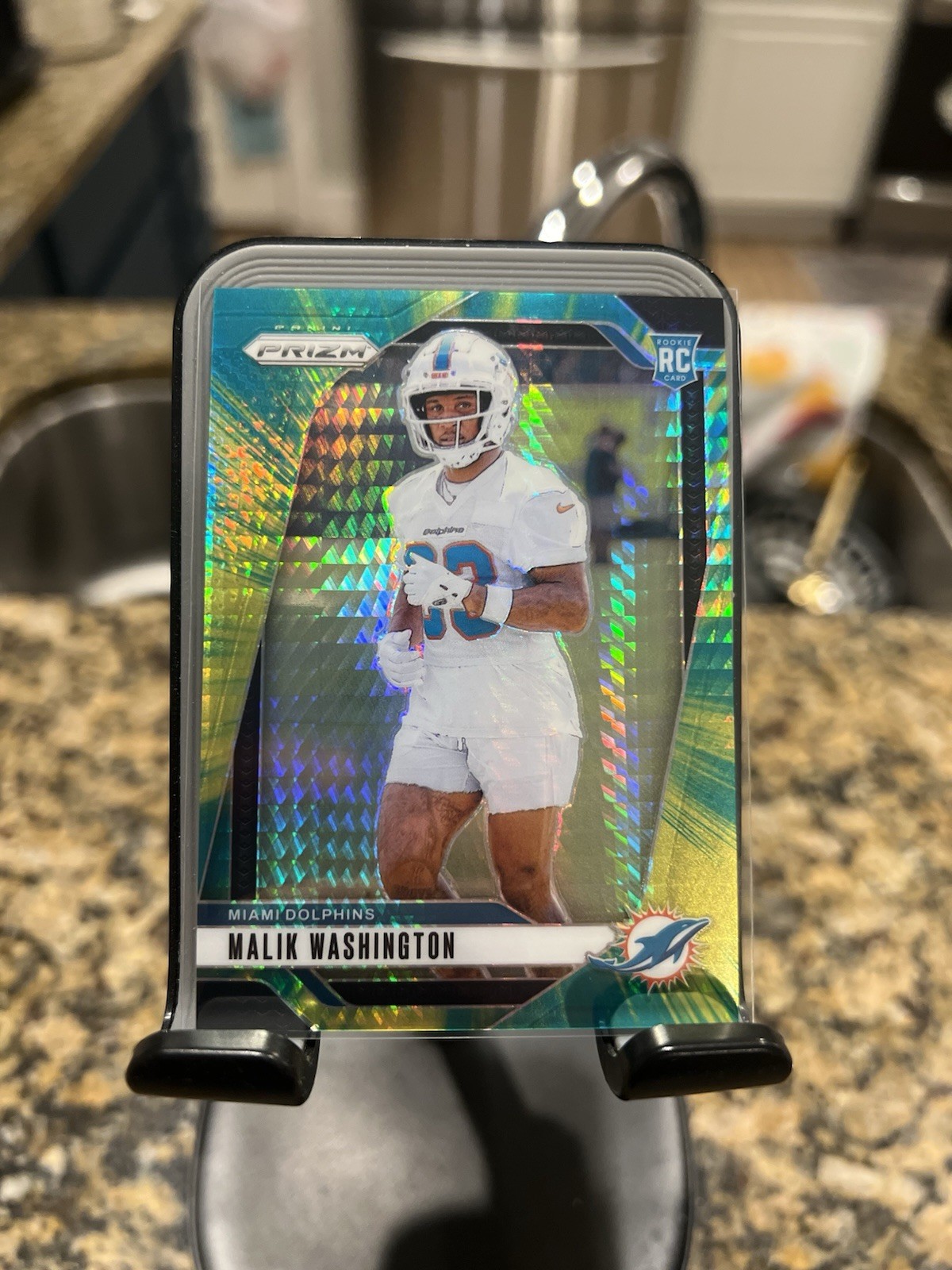2024 Panini Prizm Hyper #371 Malik Washington /180 Rookie Dolphins