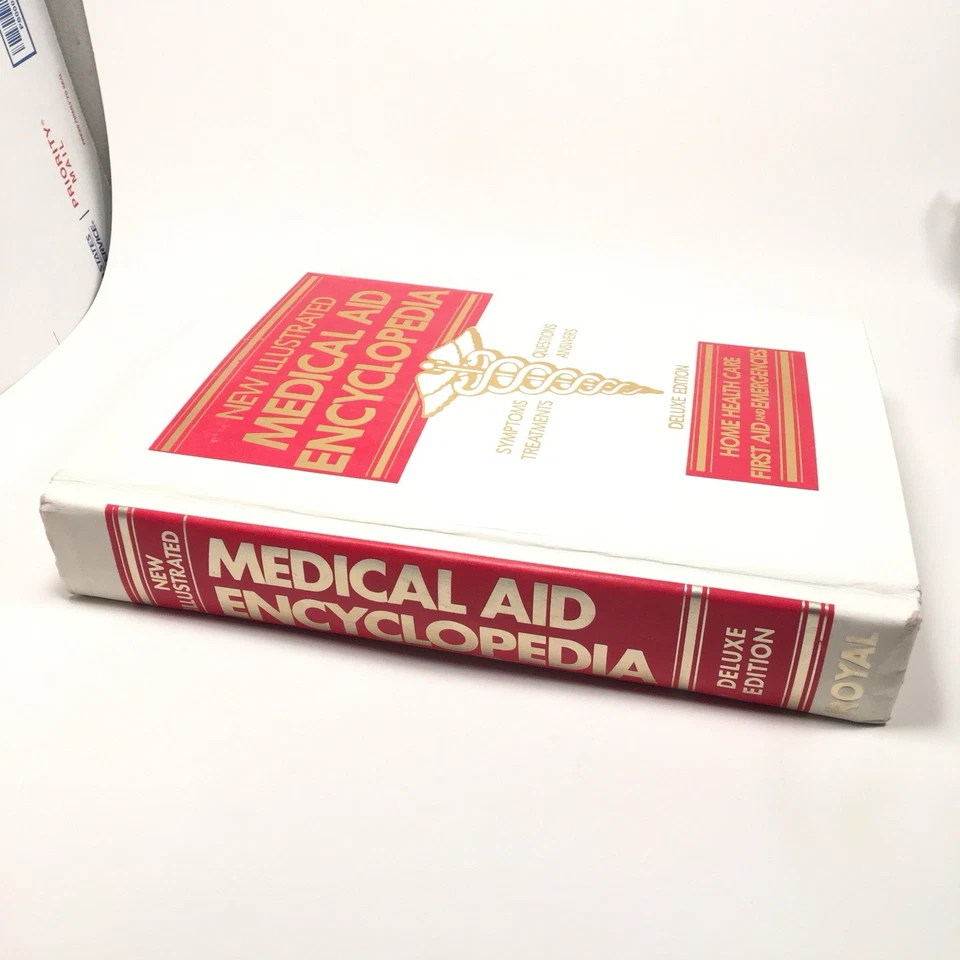 New Illustrated Medical Aid Encyclopedia-Hardcover Book- Symptoms/Treatments - Image 4 of 4
