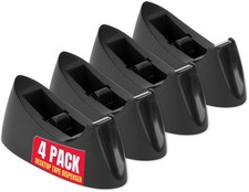 1InTheOffice Tape Dispenser Desk, Office Desktop Tape Dispenser, Nonskid Base...