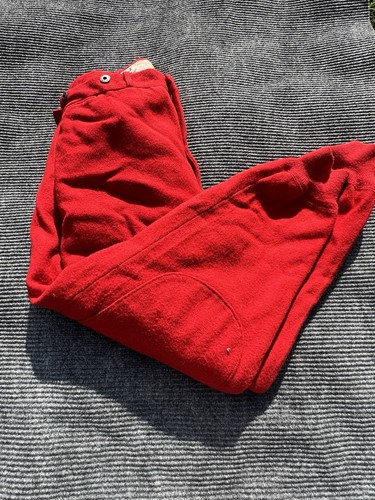 Woolrich Hunting Pants 36" Red Wool Talon Zipper Cuff USA 50s 60s Double Knee - Picture 17 of 17