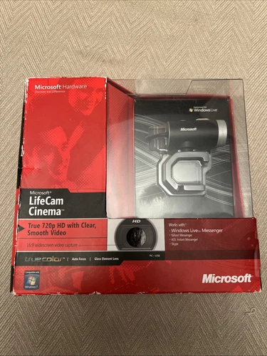 Microsoft Life Cam Cinema H5D00001 Web Camera New/Sealed In Box Windows Live