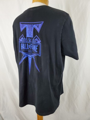 WWE Authentic Undertaker Hall of Fame 2022 T-Shirt Mens 3XL Black Two Sided WWF - Picture 7 of 8