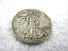 1943- P Walking Liberty half dollar, 90% silver coin o1