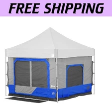 Versatile Camping Cube 6.4 - Water-Resistant Tent Add-On for Straight Leg Canopy